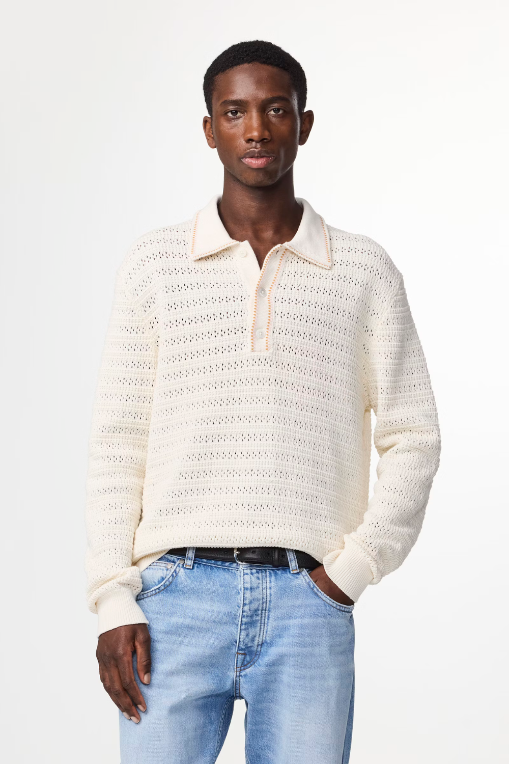 Josh Organic Cotton Polo Ivory | NN07 | Mad About The Boy