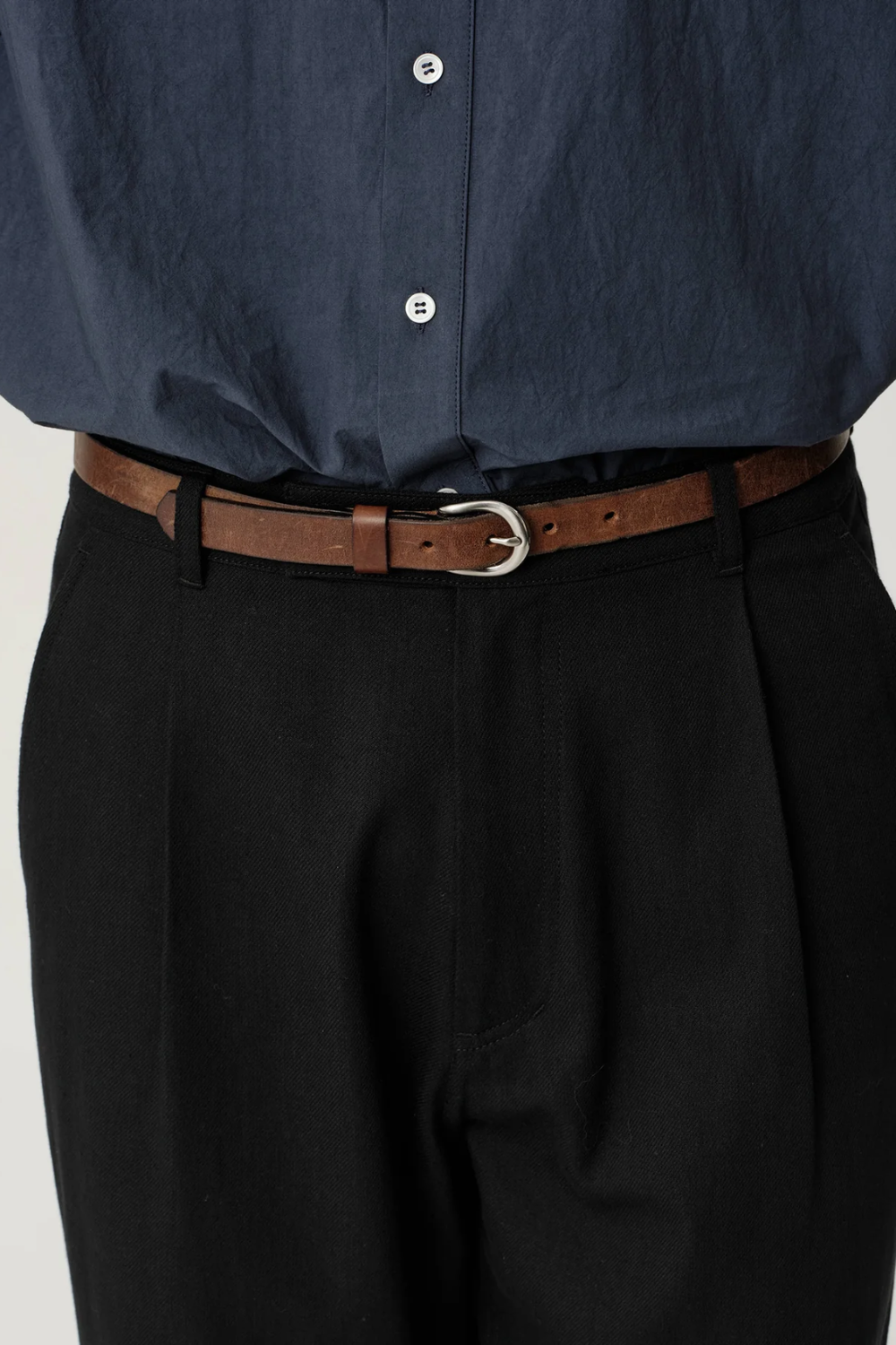 ASHA JASPER - Boardroom Trouser / Black Cotton Wool Twill | ASHA JASPER | Mad About The Boy