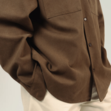 Solace Theory The Jumbo Canvas Shirt - Umber