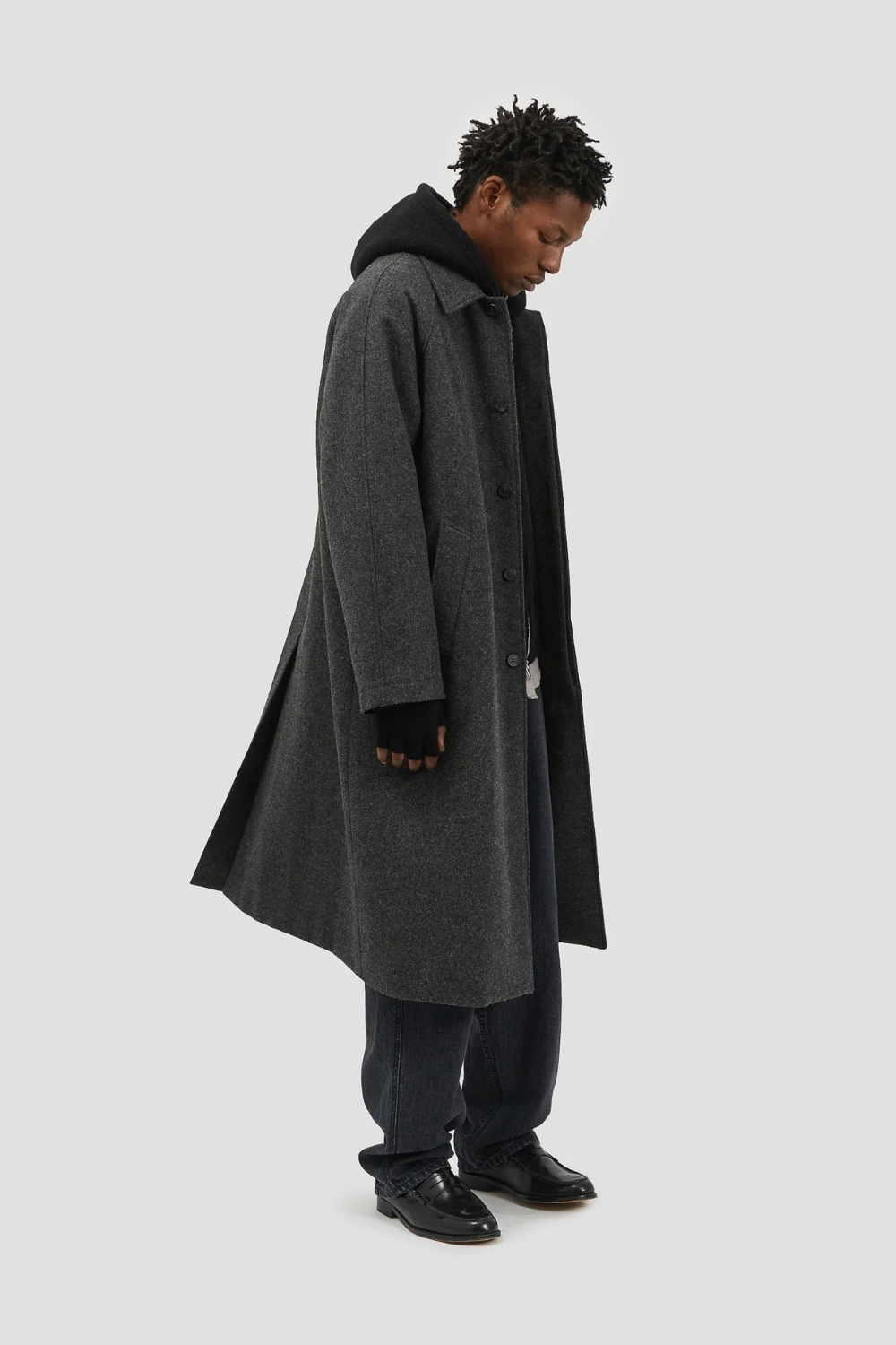 Raglan Top Coat Wool Grey | Fairly Normal | Mad About The Boy