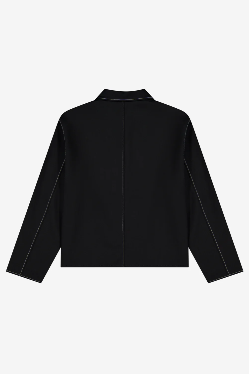 Workers Jacket Black Wool + Contrast Stitch | PORTER JAMES SPORTS | Mad About The Boy