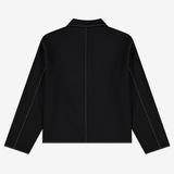 Workers Jacket Black Wool + Contrast Stitch | PORTER JAMES SPORTS | Mad About The Boy