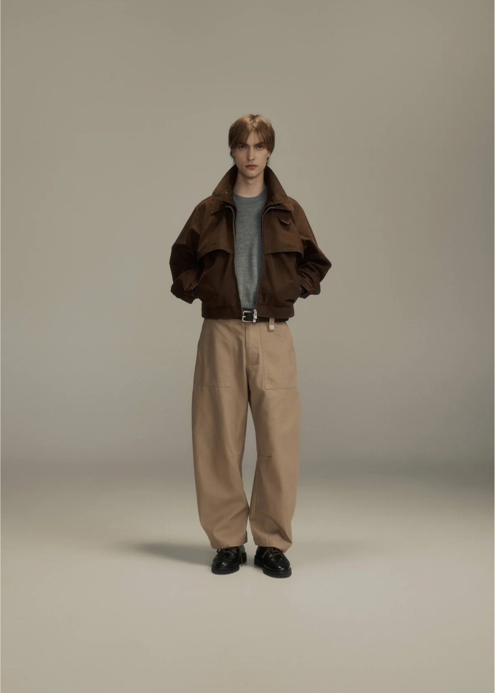 Dart-Knee Fatigue Pants Taupe Herringbone | PORTER JAMES SPORTS | Mad About The Boy