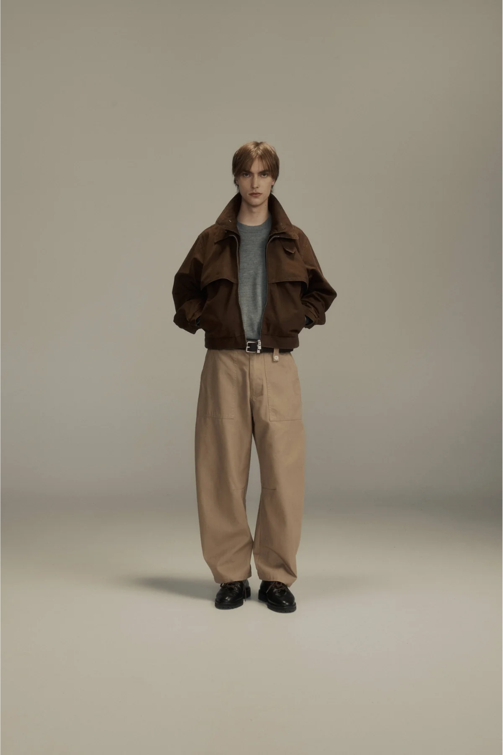 Dart-Knee Fatigue Pants Taupe Herringbone | PORTER JAMES SPORTS | Mad About The Boy