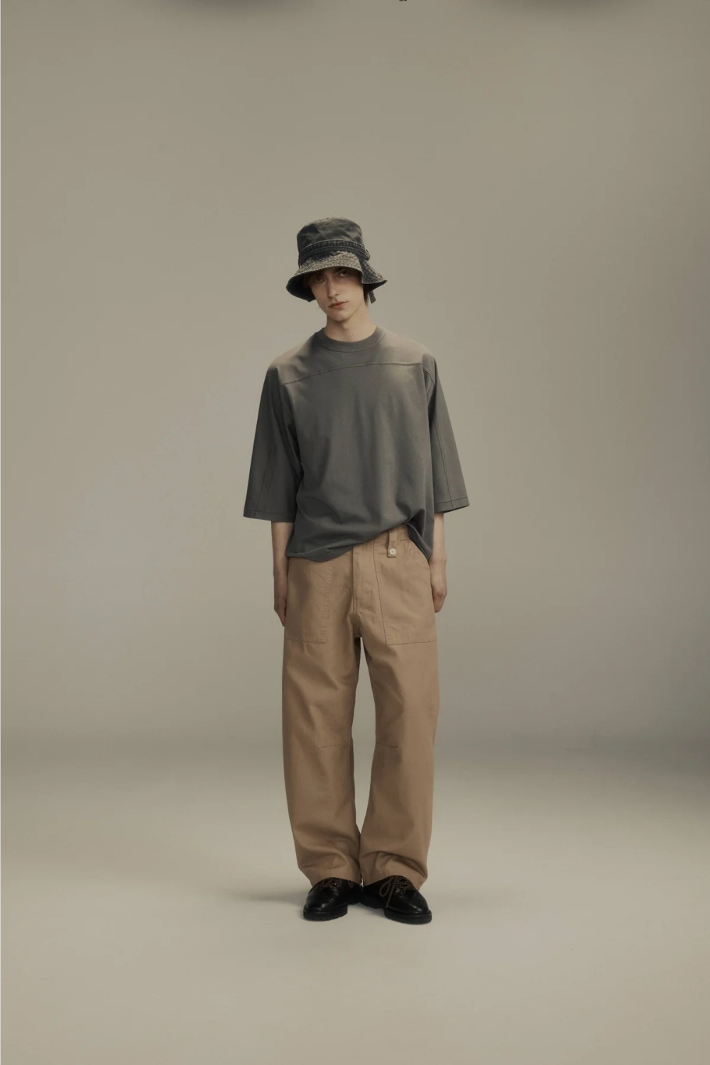 Dart-Knee Fatigue Pants Taupe Herringbone | PORTER JAMES SPORTS | Mad About The Boy