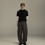 Dart-Knee Fatigue Pants Charcoal Herringbone | PORTER JAMES SPORTS | Mad About The Boy