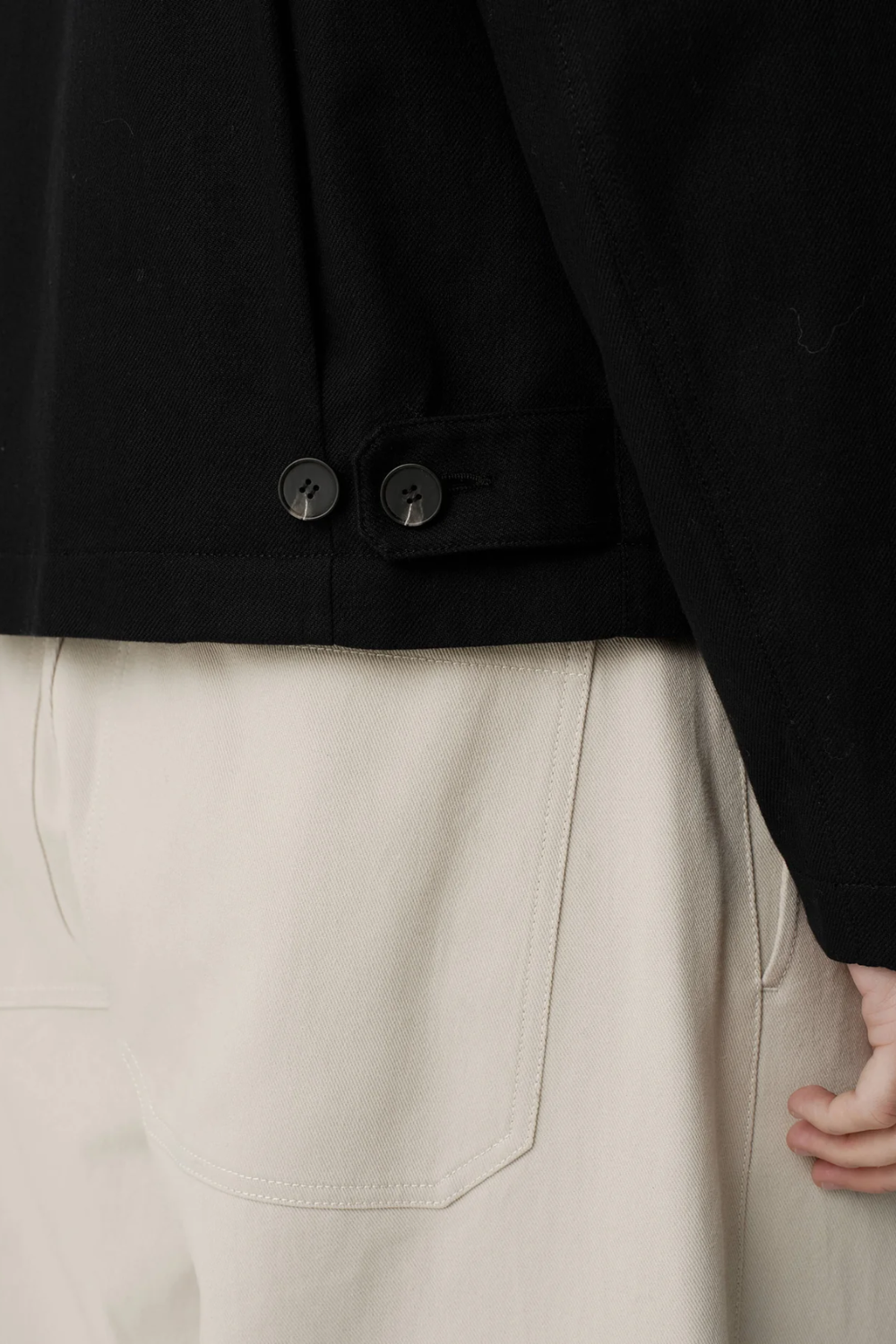ASHA JASPER - Cary Jacket - Black Cotton Wool Twill | ASHA JASPER | Mad About The Boy