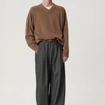 ASHA JASPER. - V-Neck Merino Knit / Mushroom | ASHA JASPER | Mad About The Boy