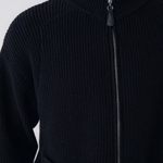 Pennant Knit Zip Cardigan - Black | BLANK CO. | Mad About The Boy