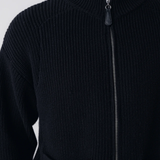 Pennant Knit Zip Cardigan - Black | BLANK CO. | Mad About The Boy
