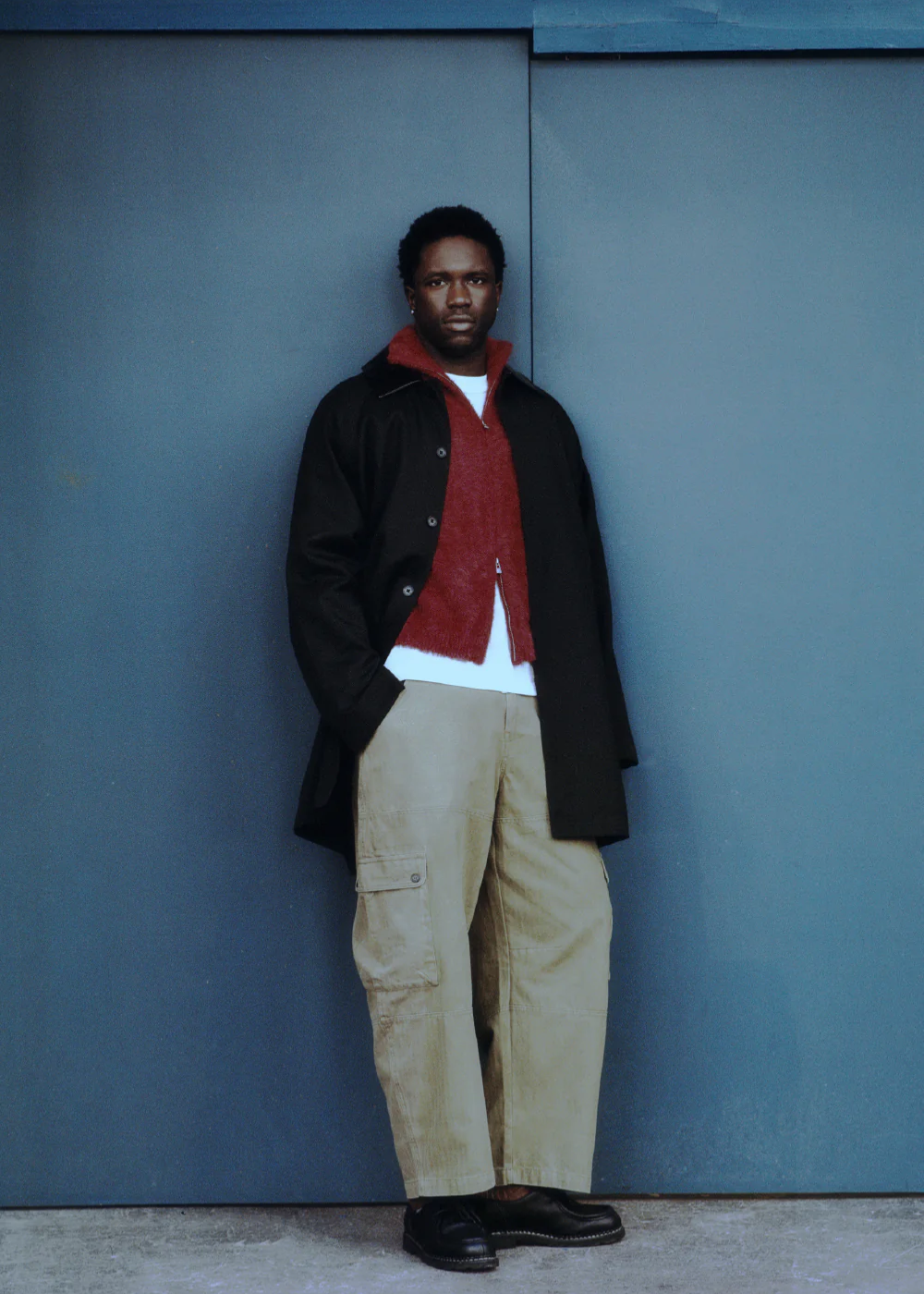 Brushed Knitted Zip Up / Burgundy | PORTER JAMES SPORTS | Mad About The Boy