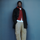 Brushed Knitted Zip Up / Burgundy | PORTER JAMES SPORTS | Mad About The Boy