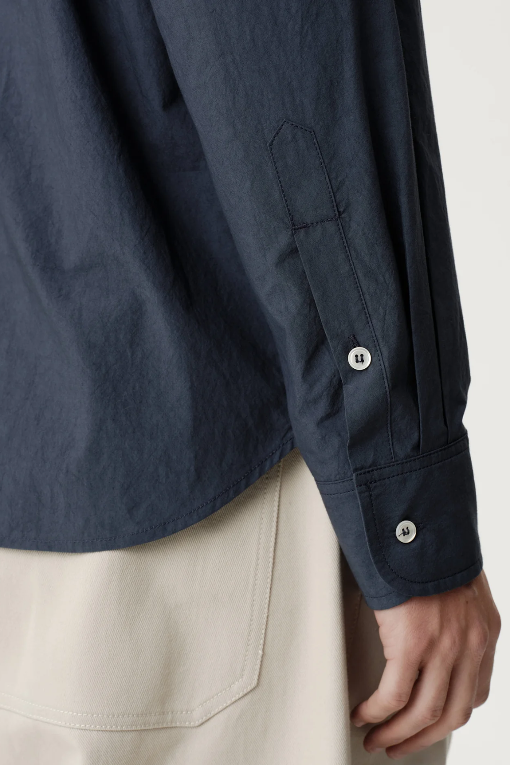 ASHA JASPER - Executive Shirt - Textured Navy Broadcloth | ASHA JASPER | Mad About The Boy