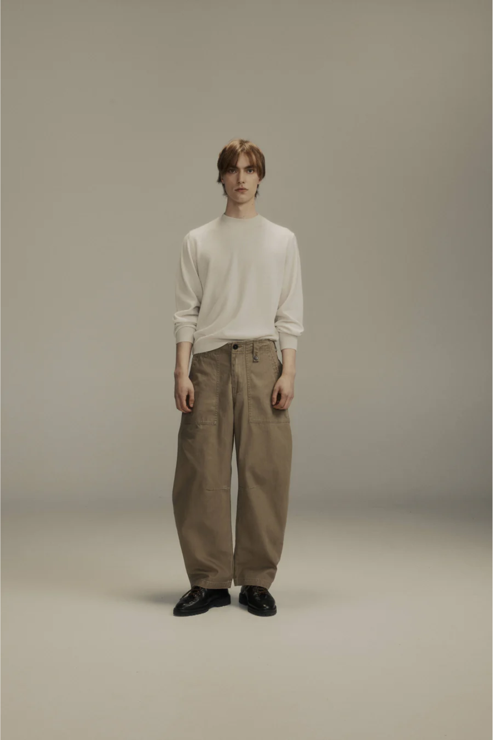 Dart-Knee Fatigue Pants Olive Herringbone | PORTER JAMES SPORTS | Mad About The Boy