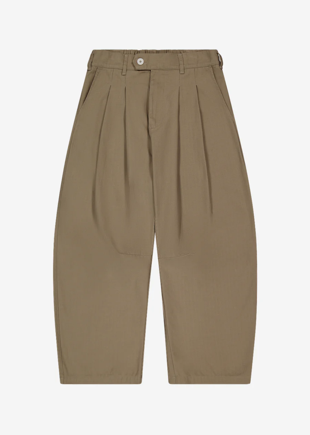 Dart-Knee Pleated Trousers Taupe Herringbone | PORTER JAMES SPORTS | Mad About The Boy