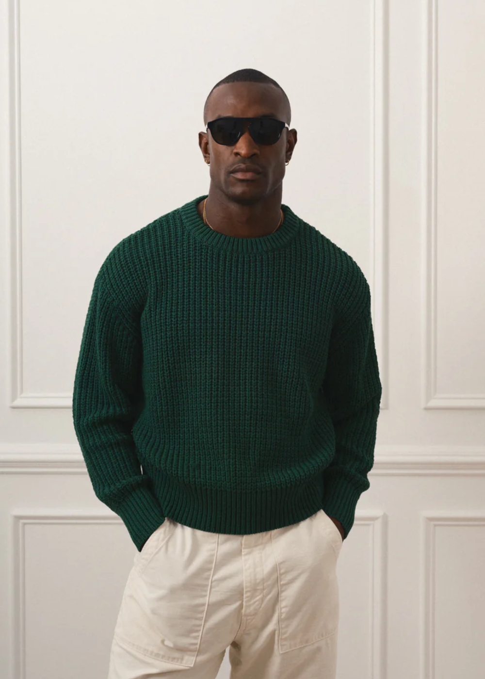 Fishermans Knit - Green | Every Other Thursday | Mad About The Boy