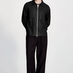 LINEN BLEND OVERSHIRT BLACK | COMMONERS | Mad About The Boy