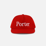 Porter James Sports 5-Panel Snapback - Porter Red Satin Nylon | PORTER JAMES SPORTS | Mad About The Boy