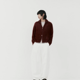 Brushed Knitted Zip Up / Burgundy | PORTER JAMES SPORTS | Mad About The Boy