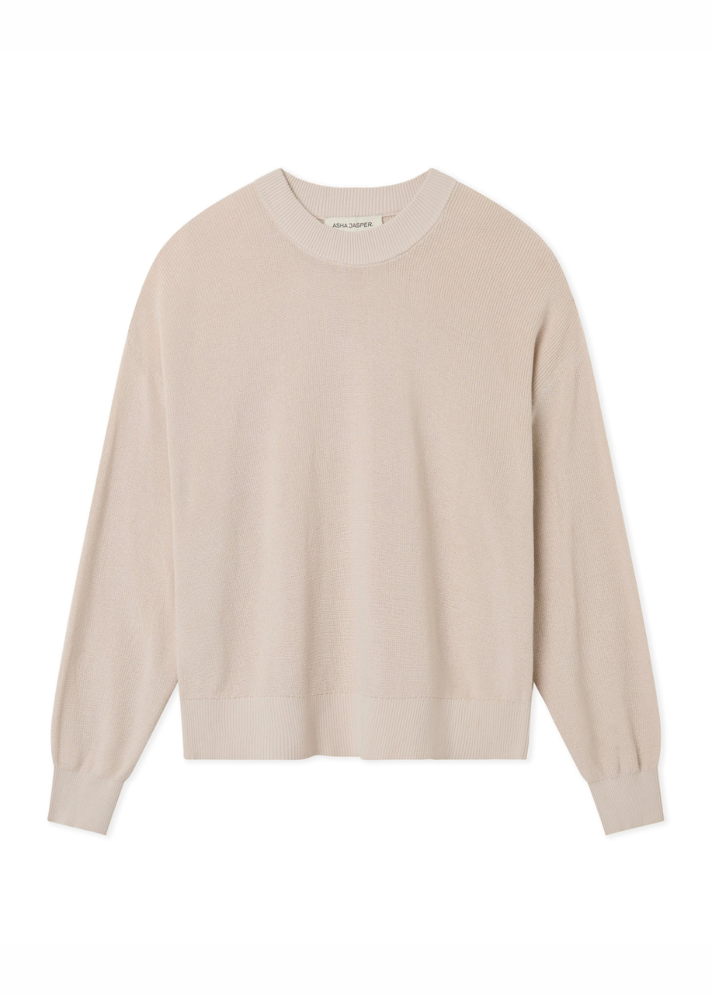 Pre-Order / ASHA JASPER - Half-Cardigan Fine Knit - Stone | ASHA JASPER | Mad About The Boy