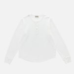 Colour Plane - Waffle Knit Henley / White | Colour Plane | Mad About The Boy