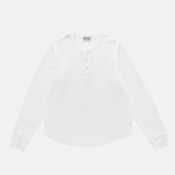 Colour Plane - Waffle Knit Henley / White | Colour Plane | Mad About The Boy