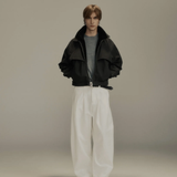 Porter James Sports Dart-Knee Pleated Trousers White Twill | PORTER JAMES SPORTS | Mad About The Boy