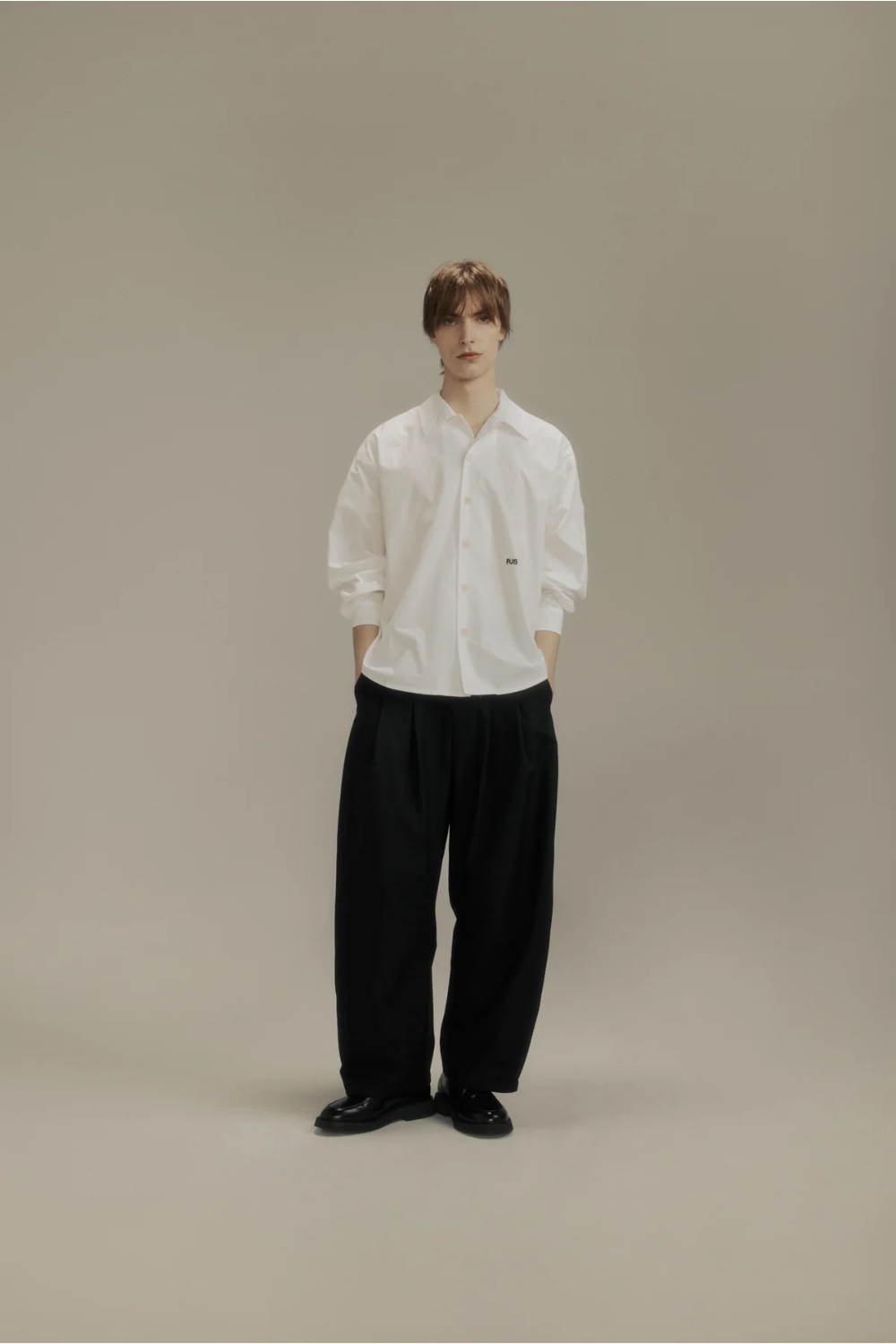 Dart Knee Pleated Trousers / Black Suiting | PORTER JAMES SPORTS | Mad About The Boy