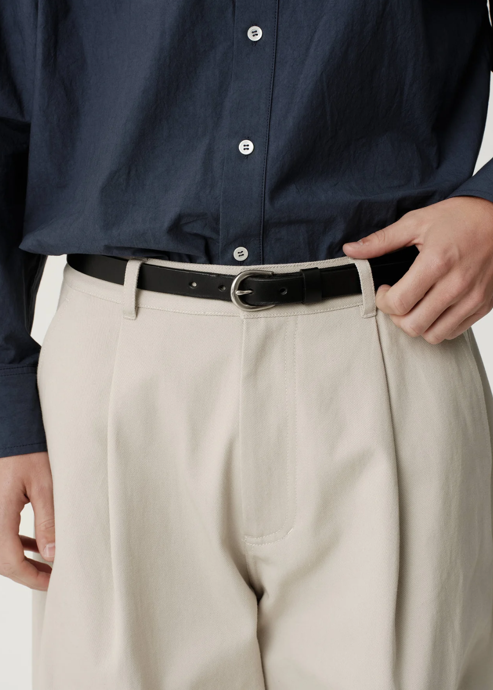 ASHA JASPER - Volume Trouser / Vintage Stone Twill | ASHA JASPER | Mad About The Boy
