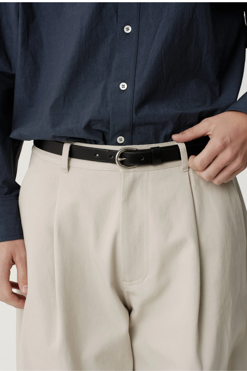 ASHA JASPER - Volume Trouser / Vintage Stone Twill | ASHA JASPER | Mad About The Boy