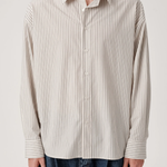 ASHA JASPER - Executive Shirt / Beige Lawn Stripe | ASHA JASPER | Mad About The Boy