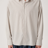ASHA JASPER - Executive Shirt / Beige Lawn Stripe | ASHA JASPER | Mad About The Boy