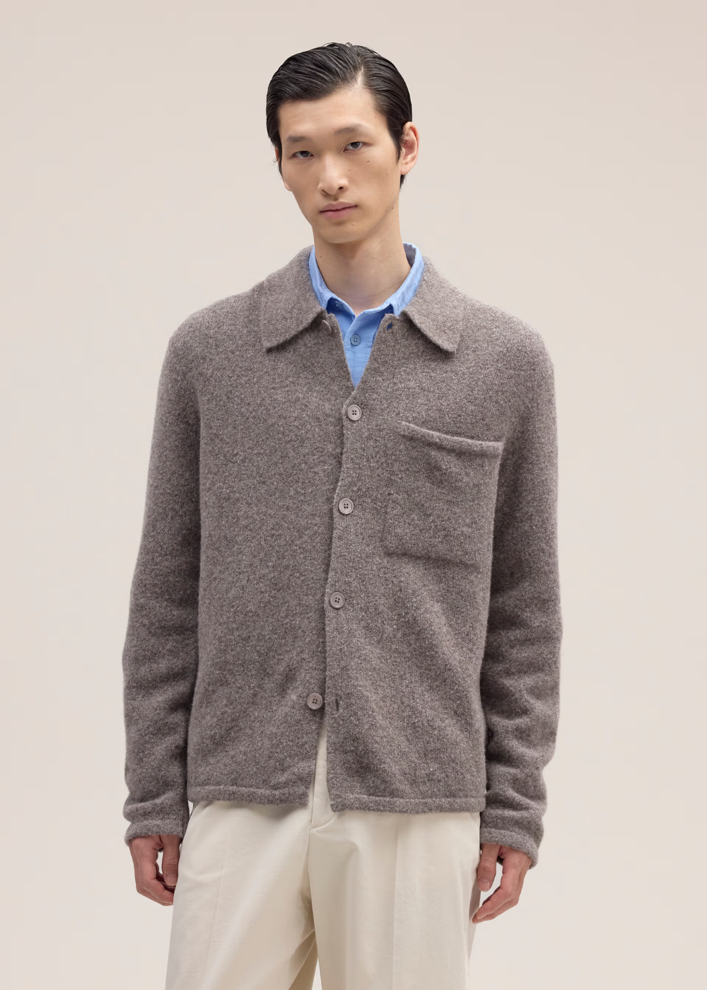 NN.07 Jonas Boucle yarn Sweater Mable Husk | NN07 | Mad About The Boy