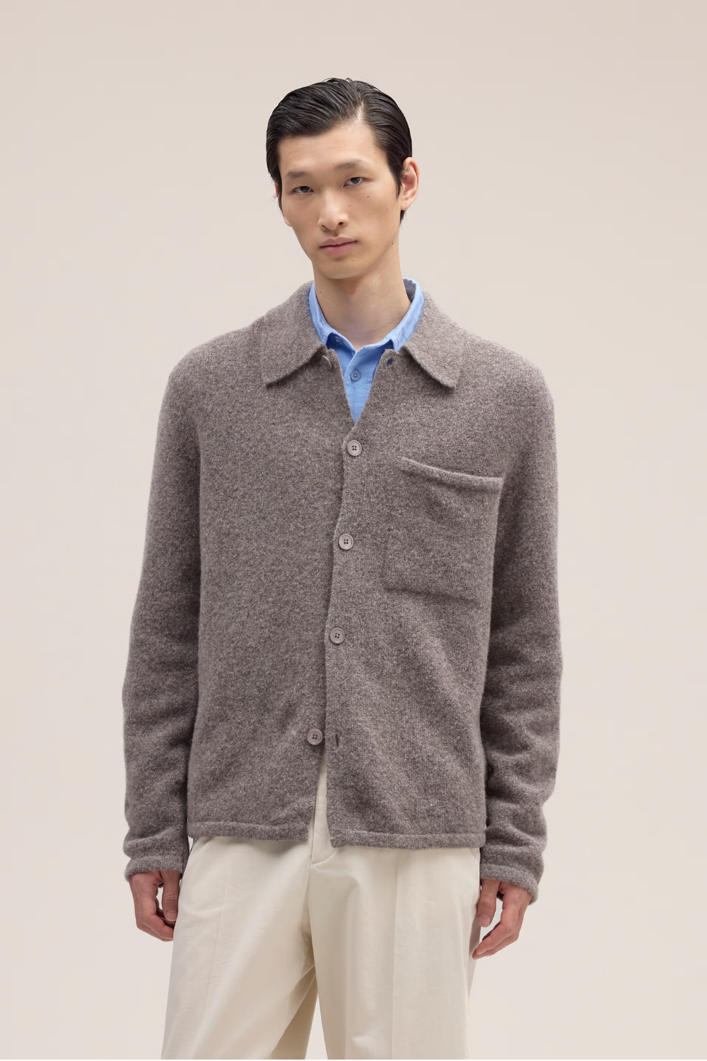 NN.07 Jonas Boucle yarn Sweater Mable Husk | NN07 | Mad About The Boy