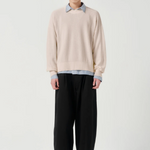 Pre-Order / ASHA JASPER - Half-Cardigan Fine Knit - Stone | ASHA JASPER | Mad About The Boy