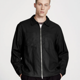 LINEN BLEND OVERSHIRT BLACK | COMMONERS | Mad About The Boy