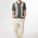 NN.07 Ares - Textured Stitch Shirt Croc Green | NN07 | Mad About The Boy