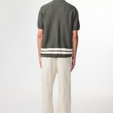 NN.07 Ares - Textured Stitch Shirt Croc Green | NN07 | Mad About The Boy