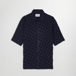 NN.07 Freddy Fil-coupé jacquard Shirt Navy | NN07 | Mad About The Boy
