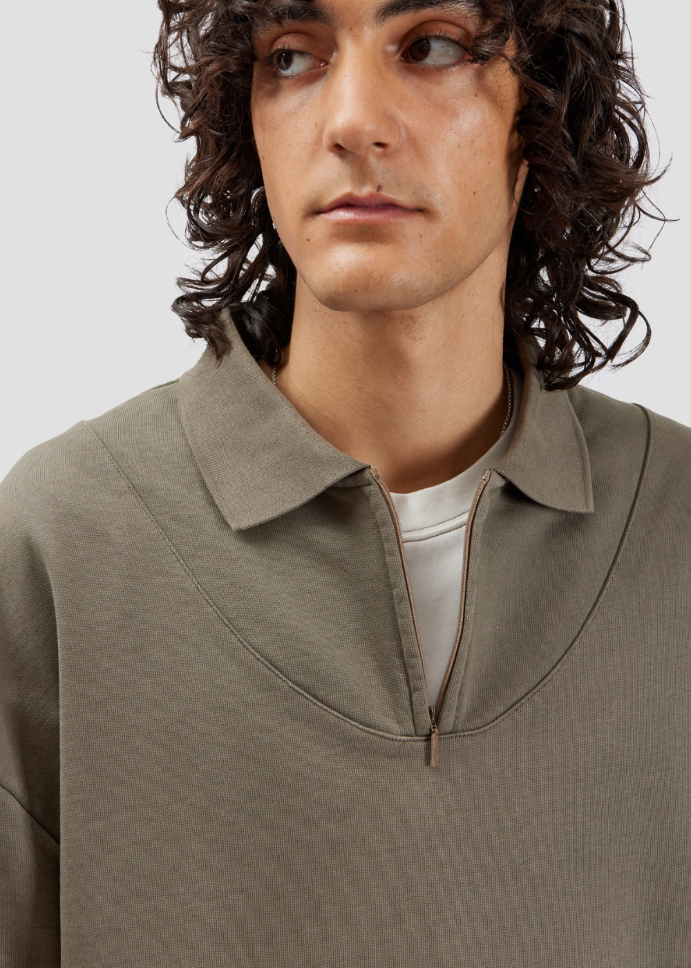 Fairly Normal - Polo Sweatshirt Taupe | Fairly Normal | Mad About The Boy