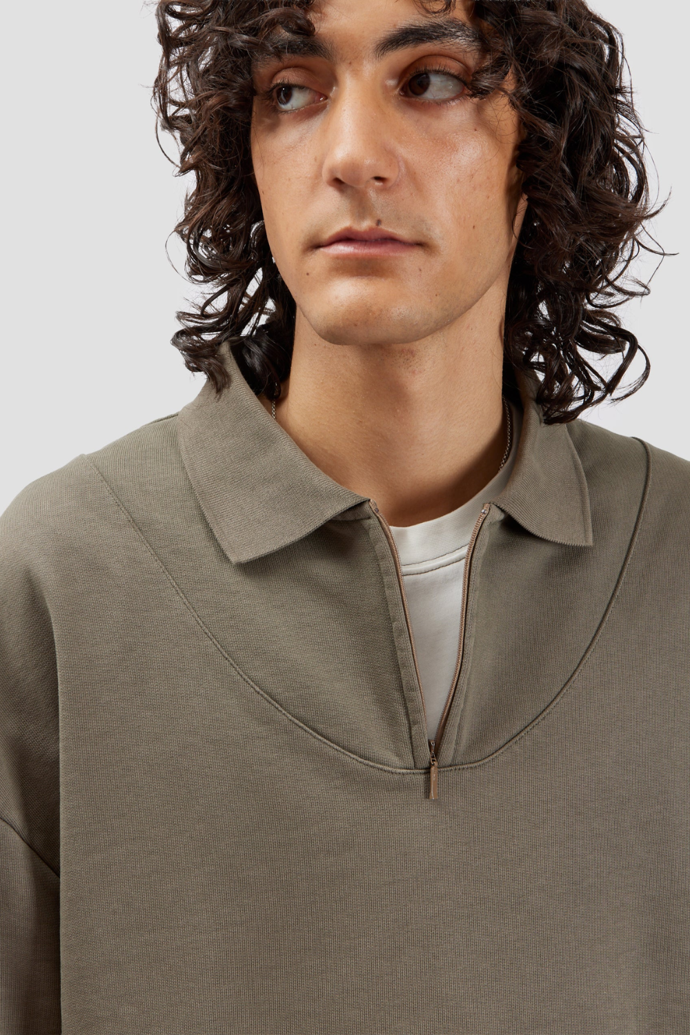 Fairly Normal - Polo Sweatshirt Taupe | Fairly Normal | Mad About The Boy