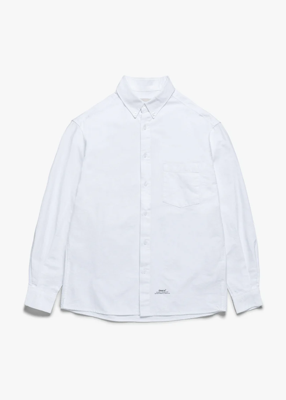 Article Stamp Oxford Shirt - White | Observe Gallery | Mad About The Boy
