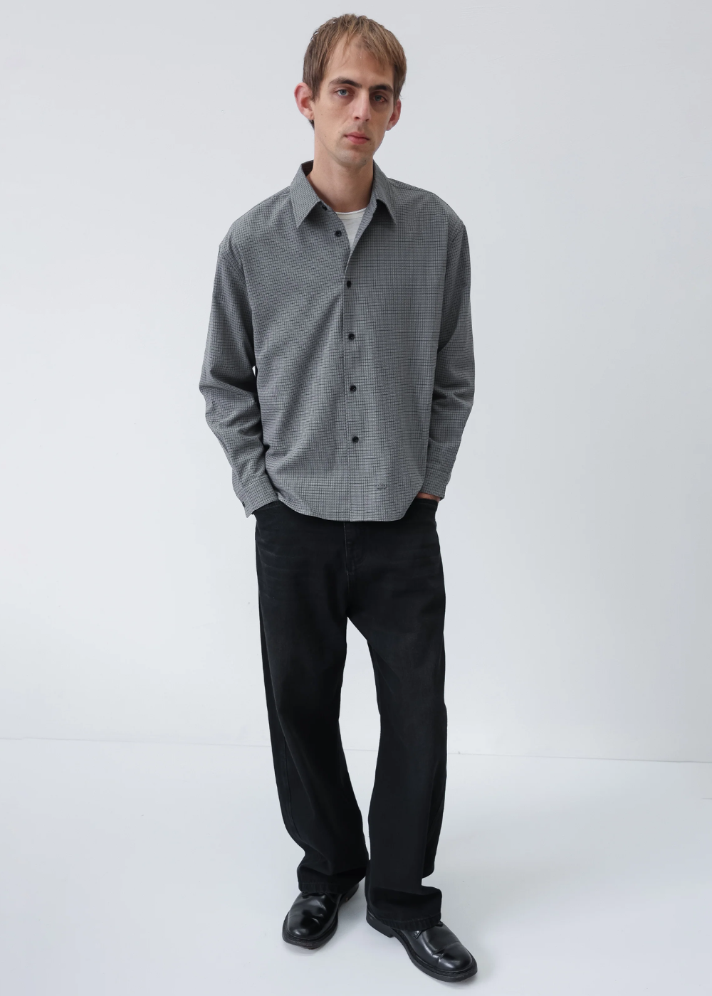 Observe - Check Shirt / Charcoal / Black | Observe Gallery | Mad About The Boy