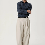 ASHA JASPER - Volume Trouser / Vintage Stone Twill | ASHA JASPER | Mad About The Boy