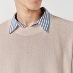 Pre-Order / ASHA JASPER - Half-Cardigan Fine Knit - Stone | ASHA JASPER | Mad About The Boy