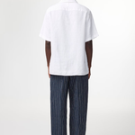Julio Short Sleeve Open Collar Linen Shirt White | NN07 | Mad About The Boy
