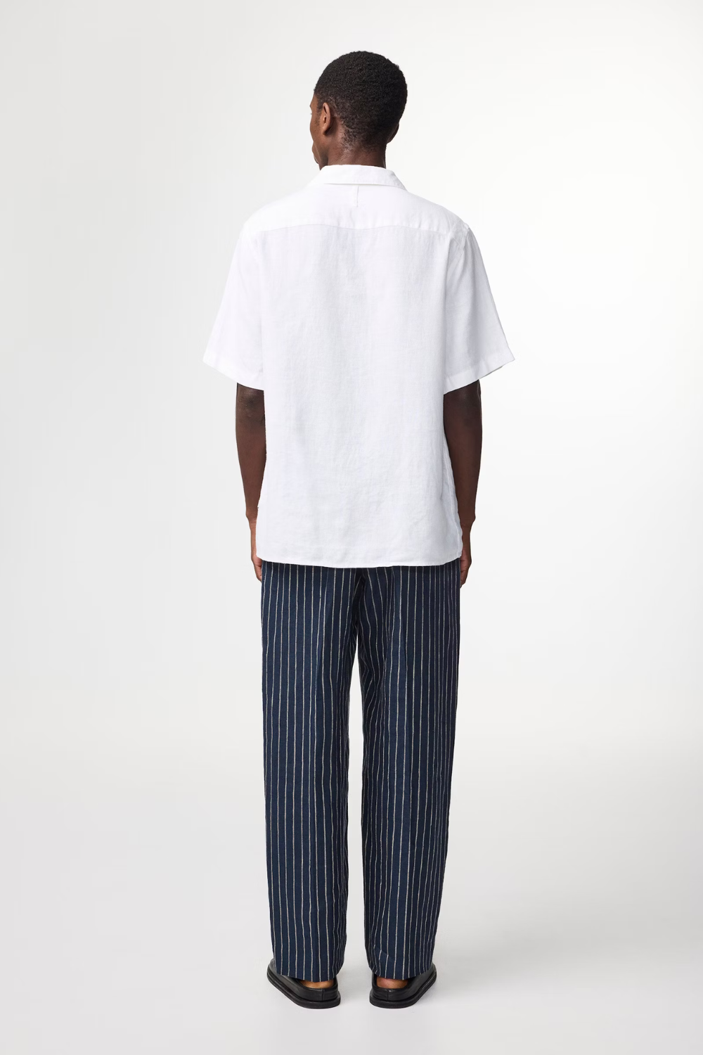 Julio Short Sleeve Open Collar Linen Shirt White | NN07 | Mad About The Boy