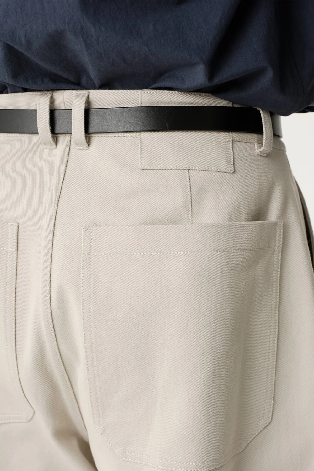 ASHA JASPER - Volume Trouser / Vintage Stone Twill | ASHA JASPER | Mad About The Boy