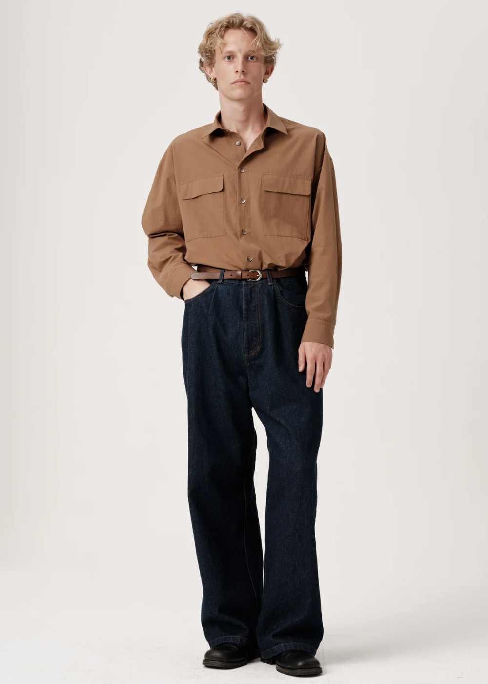 ASHA JASPER - Regular Italian Denim Trouser / Rinsed Indigo | ASHA JASPER | Mad About The Boy