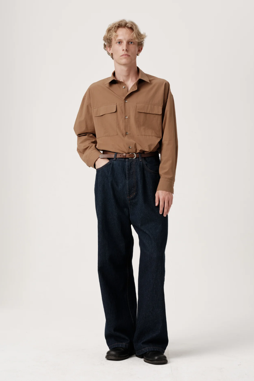 ASHA JASPER - Regular Italian Denim Trouser / Rinsed Indigo | ASHA JASPER | Mad About The Boy